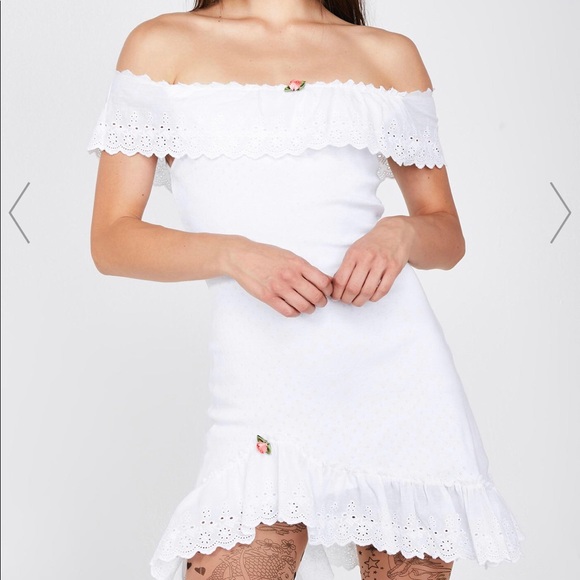 Dolls Kill Dresses & Skirts - BOMBSHELL BLOSSOM OFF-THE-SHOULDER DRESS Dolls Kill Dresses & Skirts - BOMBSHELL BLOSSOM OFF-THE-SHOULDER DRESS